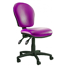 Ascot Medium Back Vinyl 2-Lever Operator Chairs