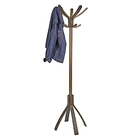 Cafe Dark Wood Office Coat Stand - Office Accessories