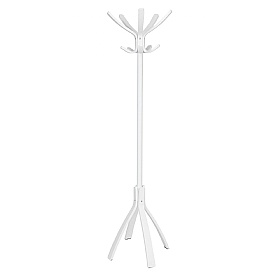 Cafe White Office Coat Stand