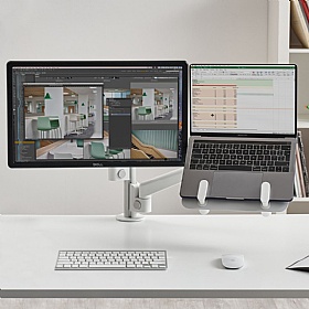 Lima Dual Screen Laptop and Monitor Arm