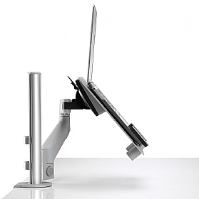 Lima Dual Screen Laptop and Monitor Arm Grey