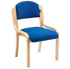 Guest Wooden Frame Stacking Office Chair
