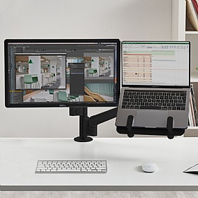 Lima Dual Screen Laptop and Monitor Arm - Office Accessories