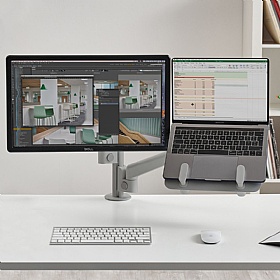 Lima Dual Screen Laptop and Monitor Arm - Office Accessories