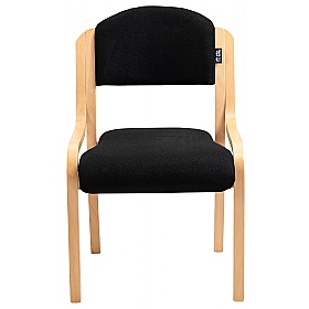Guest Wooden Frame Stacking Office Chair