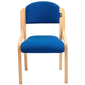 Guest Wooden Frame Stacking Office Chair