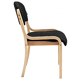 Guest Wooden Frame Stacking Office Chair
