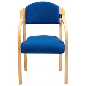 Guest Wooden Frame Stacking Office Armchairs - Office Chairs