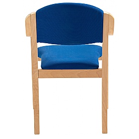 Guest Wooden Frame Stacking Office Armchairs - Office Chairs