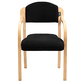 Guest Wooden Frame Stacking Office Armchairs - Office Chairs