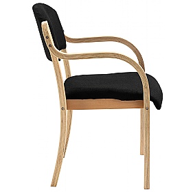 Guest Wooden Frame Stacking Office Armchairs - Office Chairs