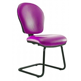Ascot Medium Back Vinyl Visitor Chairs