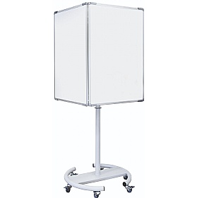Bi Office 4 Sided Mobile Magnetic Information Whiteboard