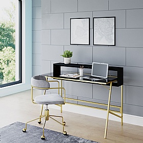 Morgan Glass Home Office Desk
