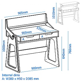 Palmer Sit-Stand Home Office Desk