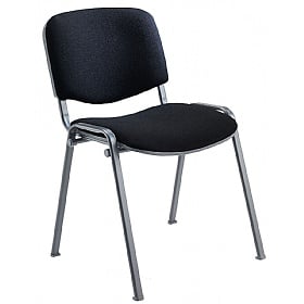 Club Black Frame Stacking Conference Chairs - Pack