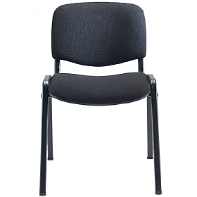 Club Black Frame Stacking Conference Chairs - Pack
