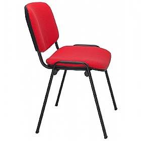 Club Black Frame Stacking Conference Chairs - Pack
