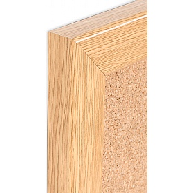 Bi Office Earth Oak Frame Cork Noticeboard
