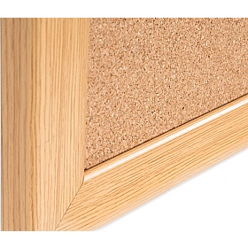Bi Office Earth Oak Frame Cork Noticeboard