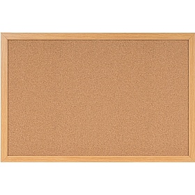 Bi Office Earth Oak Frame Cork Noticeboard
