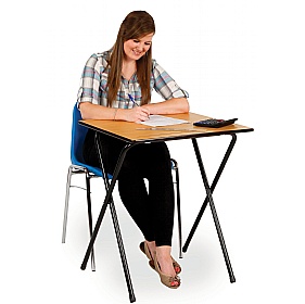 School Exam Desks and Trolley Bundle Deal - School Furniture