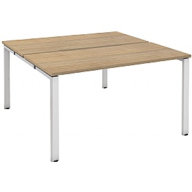 Axxiom 2 Person Rectangular Back to Back Bench Desks - Office Desks