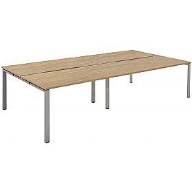 Axxiom 4 Person Rectangular Back to Back Bench Des