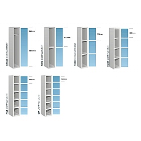 Equinox Silver Antibacterial Probe Lockers - Hasp & Staple Lock - Office Storage