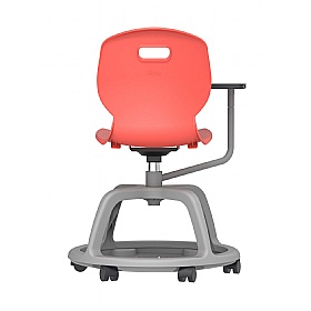 Titan Arc Community Swivel Chair with Writing Tablet - School Furniture