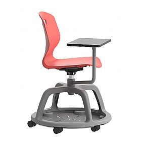 Titan Arc Community Swivel Chair with Writing Tablet - School Furniture