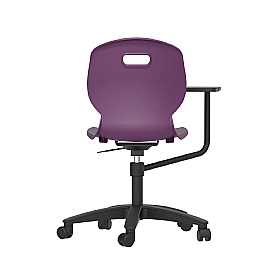 Titan Arc Swivel School Chair With Writing Tablet - School Furniture