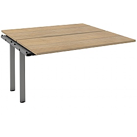 Axxiom Rectangular Back to Back Bench Extension Desks - Office Desks