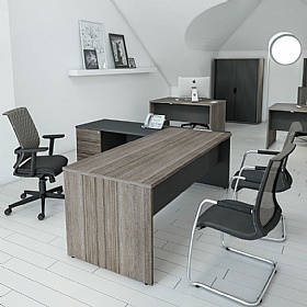 Console Duo Executive L-Shaped Office Desk - Office Desks