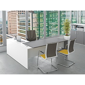 Console Duo Executive L-Shaped Office Desk - Office Desks