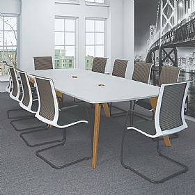 Tract Boat Shaped Breakout and Boardroom Tables - Meeting Room