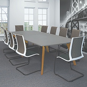 Tract Boat Shaped Breakout and Boardroom Tables - Meeting Room