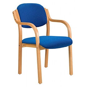 Windsor Wooden Frame Stacking Office Armchairs