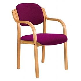 Windsor Wooden Frame Stacking Office Armchairs