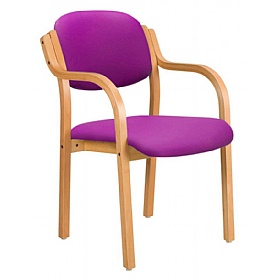 Windsor Wooden Frame Stacking Office Armchairs