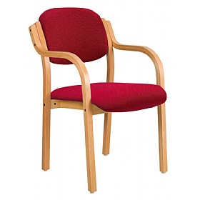 Windsor Wooden Frame Stacking Office Armchairs