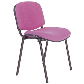 Ecton Black Frame Stacking Conference Chairs