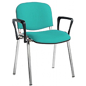 Ecton Chrome Frame Stacking Conference Chairs with Arms