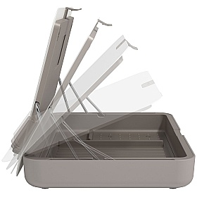 Bento Ergonomic Laptop and Tablet Riser Caddy - Office Accessories