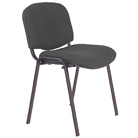 Ecton Black Frame Stacking Conference Chairs - Office Chairs