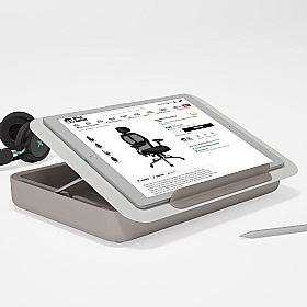 Bento Ergonomic Laptop and Tablet Riser Caddy - Office Accessories