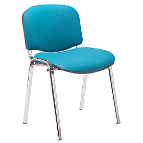 Ecton Chrome Frame Vinyl Stacking Conference Chairs