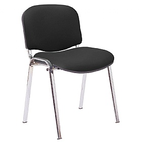 Ecton Chrome Frame Vinyl Stacking Conference Chairs