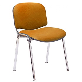 Ecton Chrome Frame Vinyl Stacking Conference Chairs