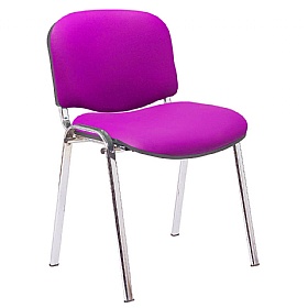 Ecton Chrome Frame Vinyl Stacking Conference Chairs